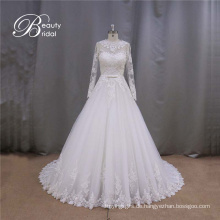 Perlen Hochzeit Kleid Kurzarm